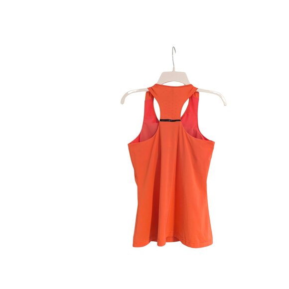 Adidas Climachill Orange Racerback Tank Top S Lightweight Cooling Athletic EUC - Picture 5 of 6